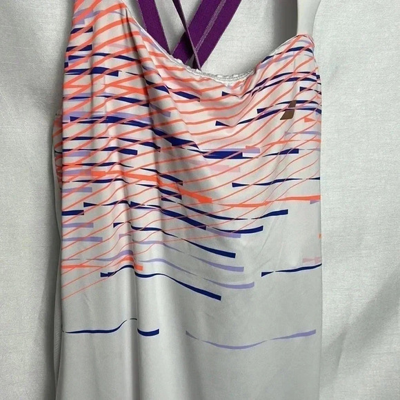 BABOLAT NWT Y2K tennis dress. Halter dress,striped, activewear,sporty,preppy - Picture 2 of 15